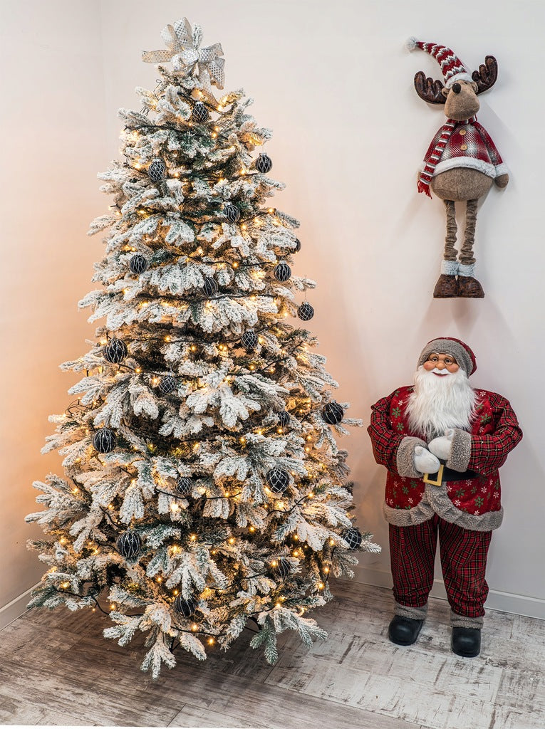 Apsnigta dirbtinė Kalėdų eglutė 220cm. PE+PVC
