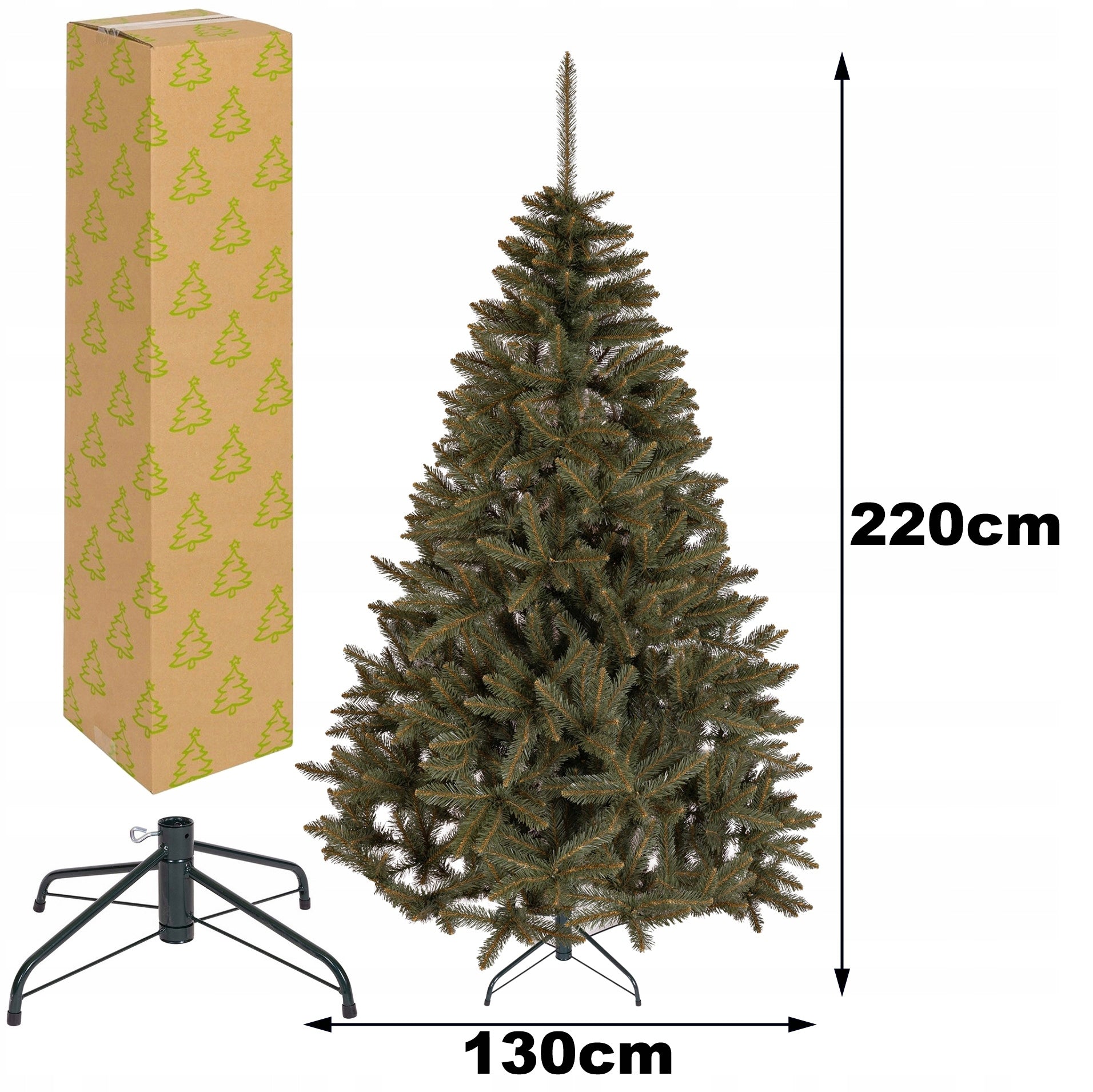 Dirbtinė Kalėdų Skandinaviška eglutė PVC 220cm.