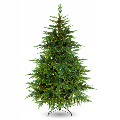 Dirbtinė Kalėdų eglutė PE + PVC Alaska +LED 150cm