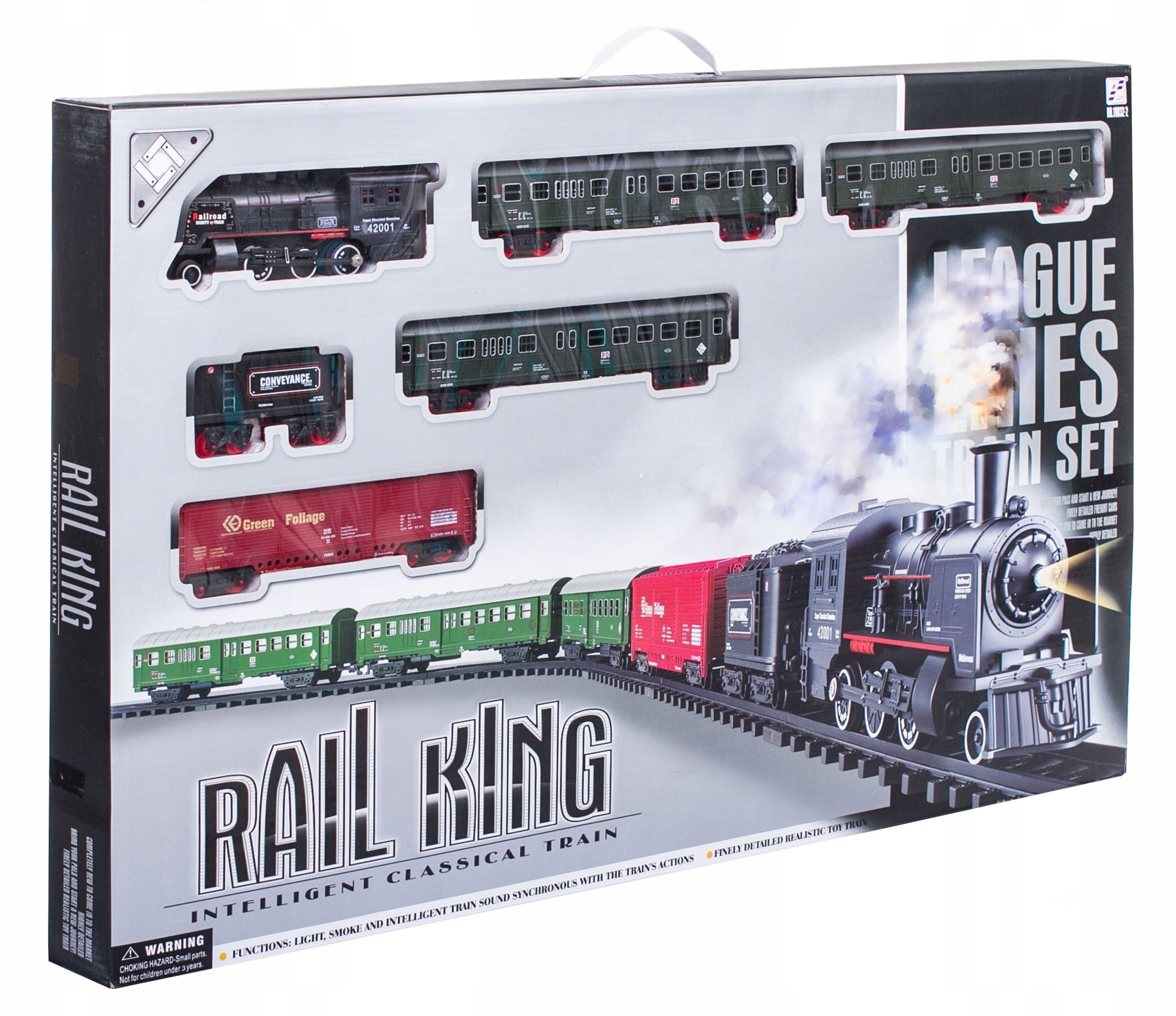 Elektrinis traukinys XXL garso takelis + dūmai