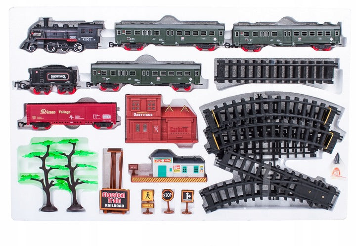 Elektrinis traukinys XXL garso takelis + dūmai