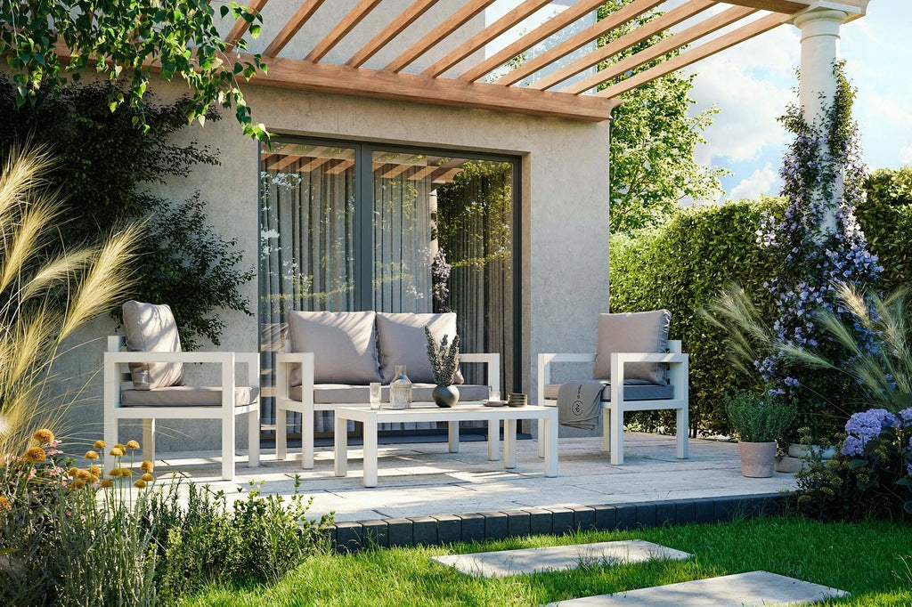 Sodo baldų komplektas di volio metal Brescia