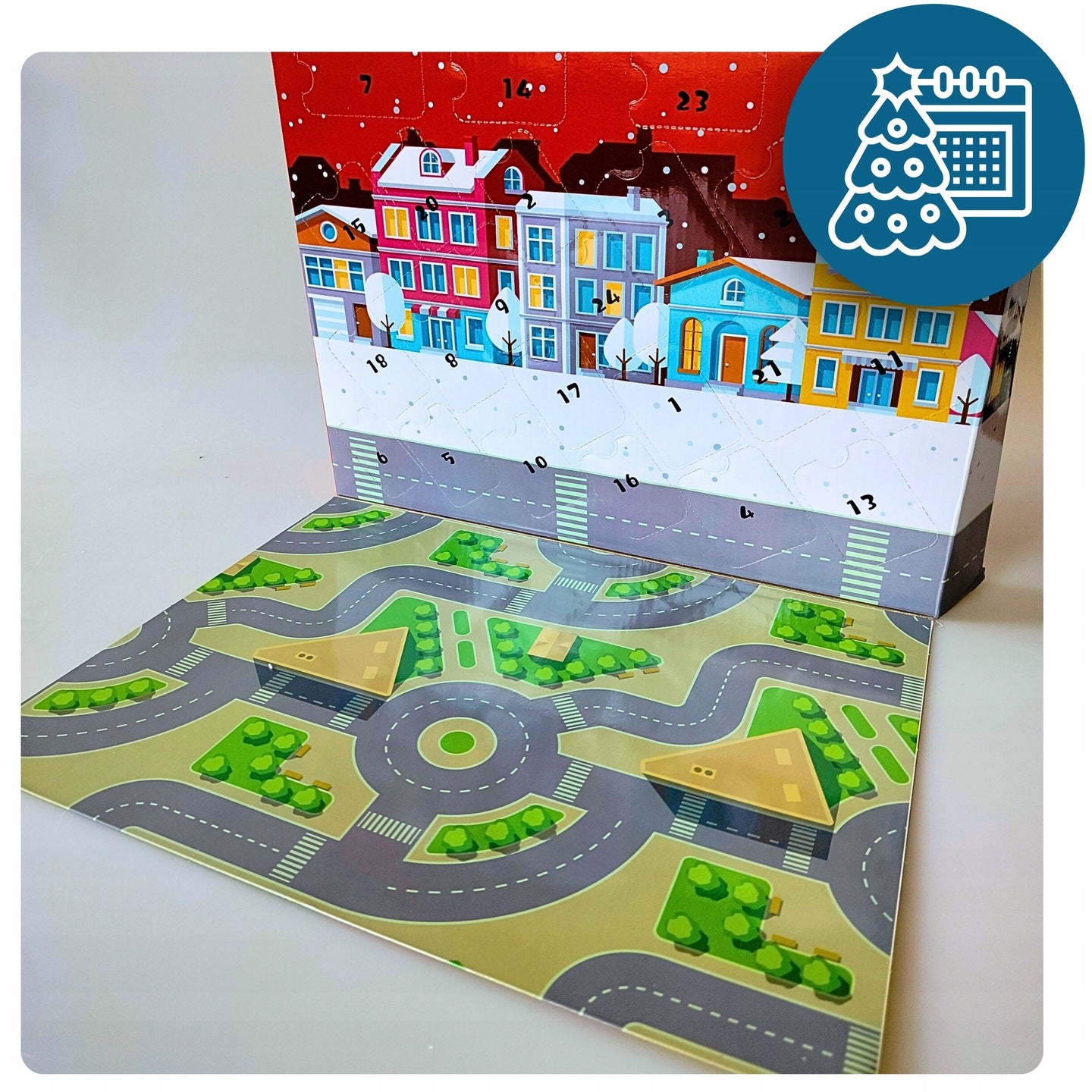 Advento kalendorius su žaisliniais automobiliais