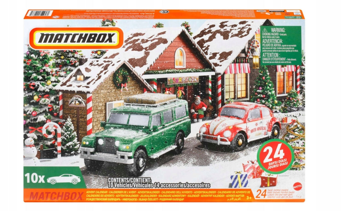 MATCHBOX Advento kalendorius su mašinėlėmis