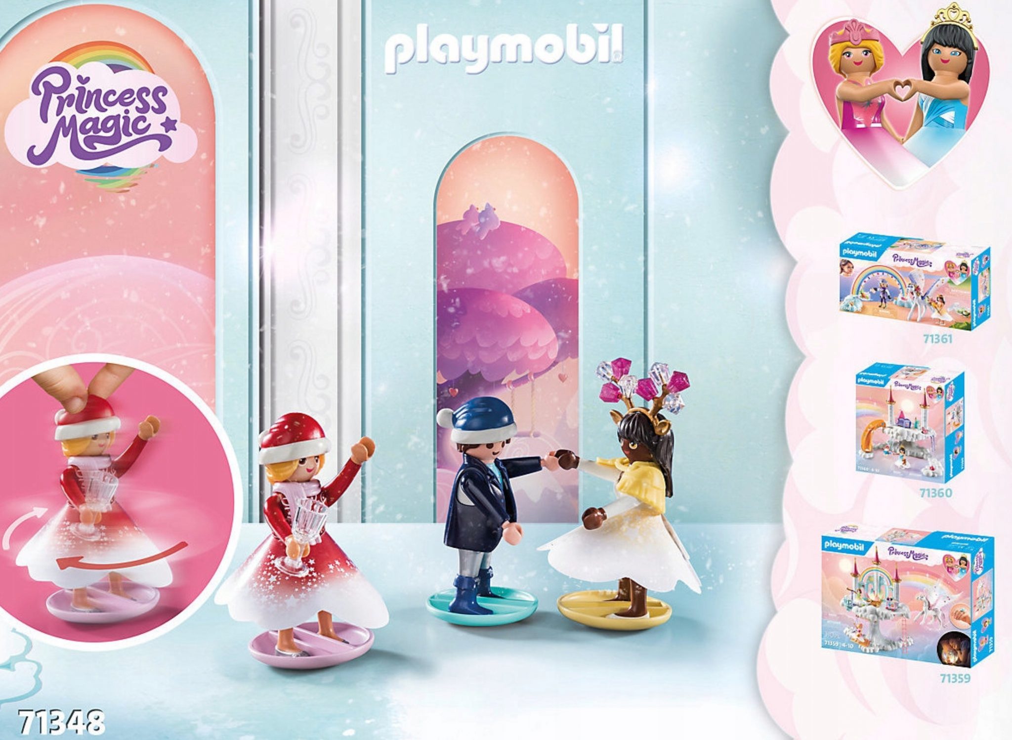Advento kalendorius Playmobil Kalėdos po vaivorykšte