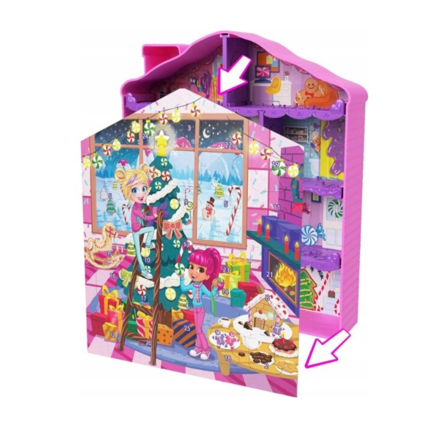 Advento kalendorius su žaislais Polly Pocket