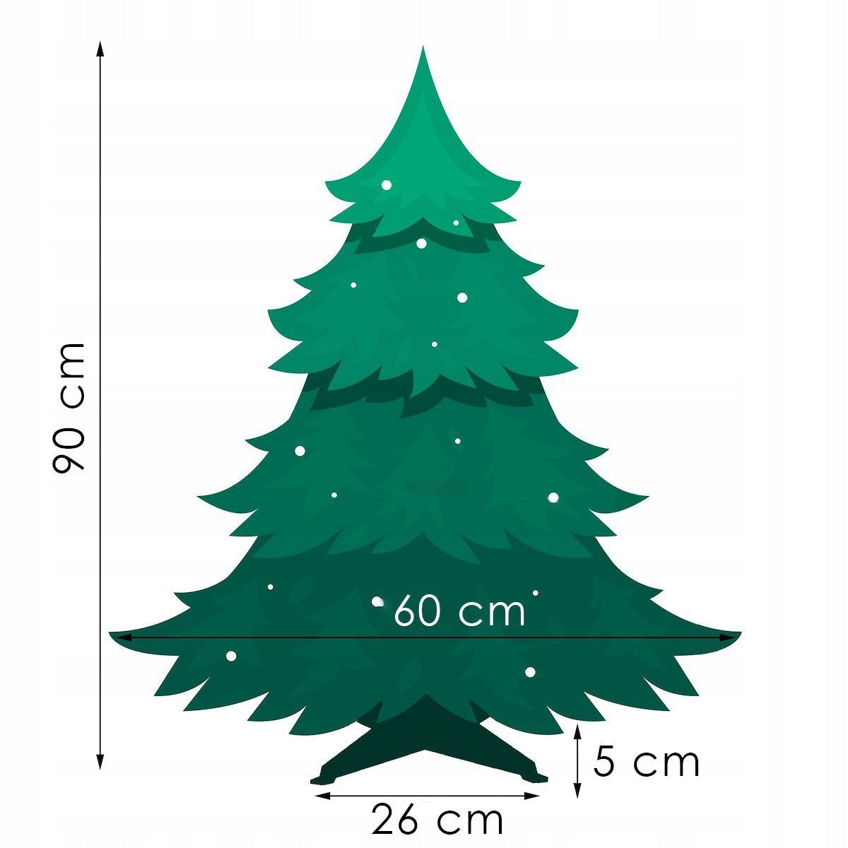 Dirbtinė Kalėdų eglutė PE+PVC 90cm.