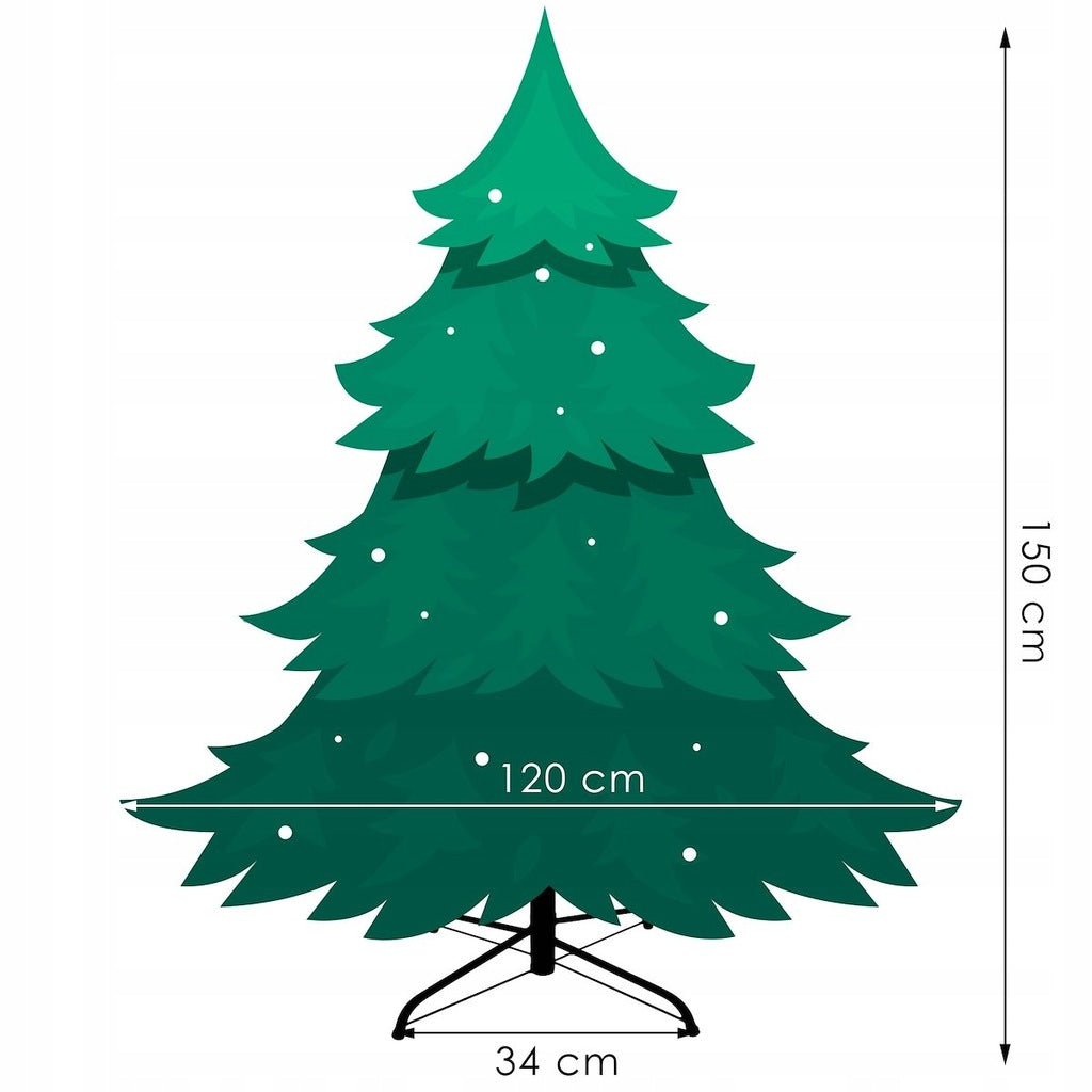 Dirbtinė Kalėdų eglutė PE 100% 150cm