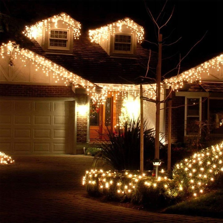 Elektrinė girlianda 300LED IP44, šaltai balta