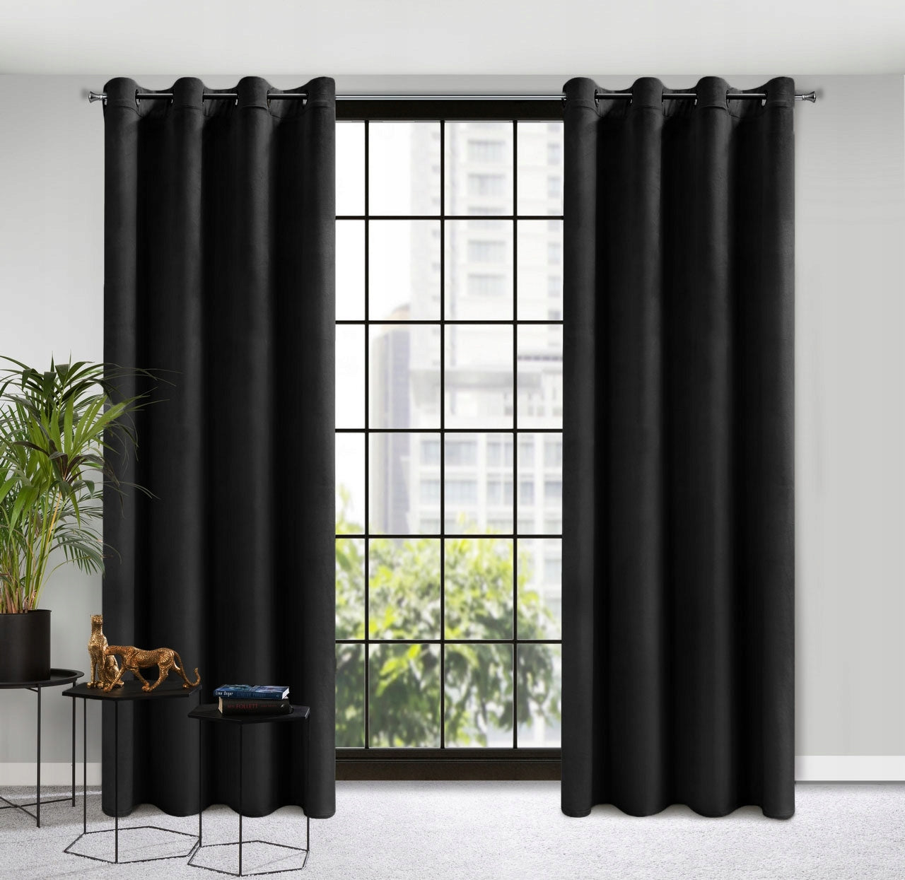 Naktinė užuolaida velvet su žiedais 250 cm x 140 cm 12spalvų