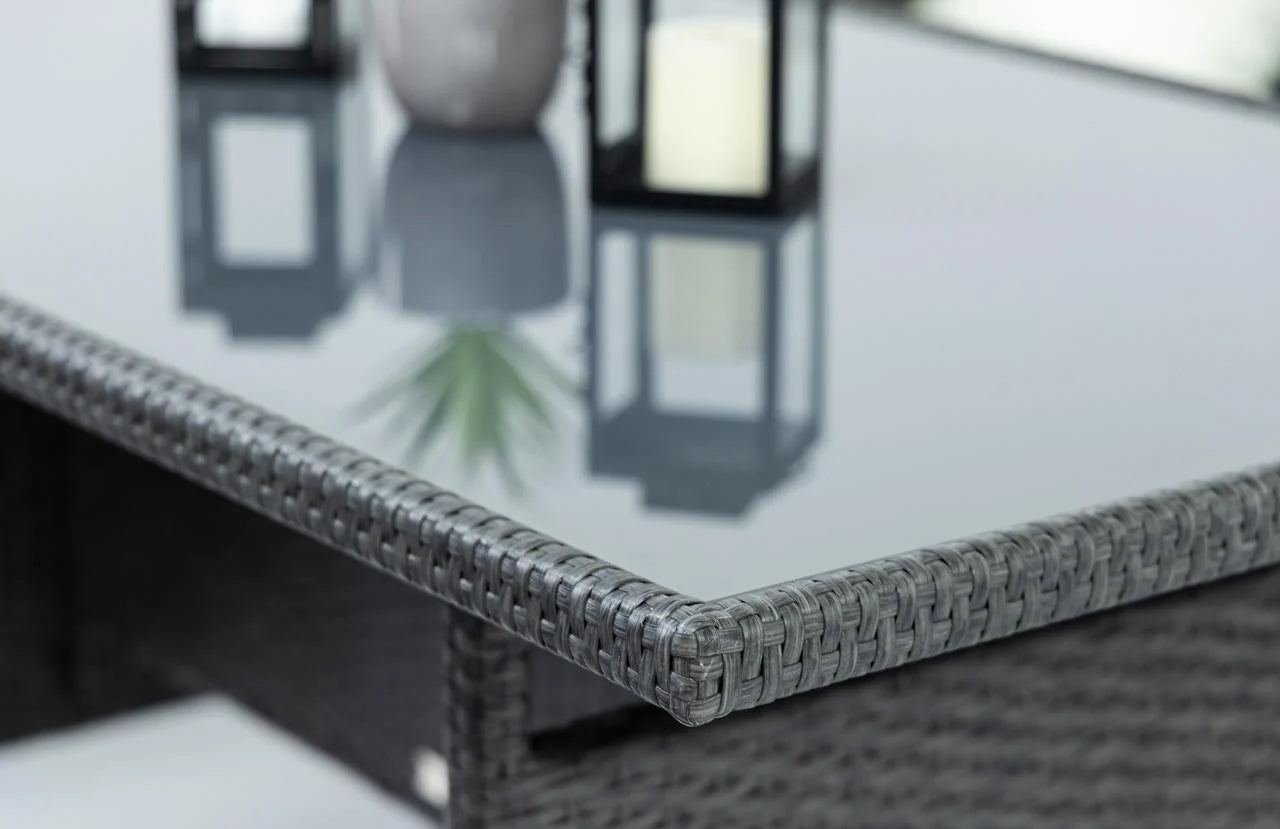 Sodo baldų komplektas Topiano tamsiai pilkas