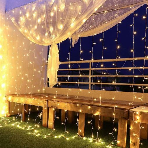 300 LED kalėdinė girlianda užuolaidos