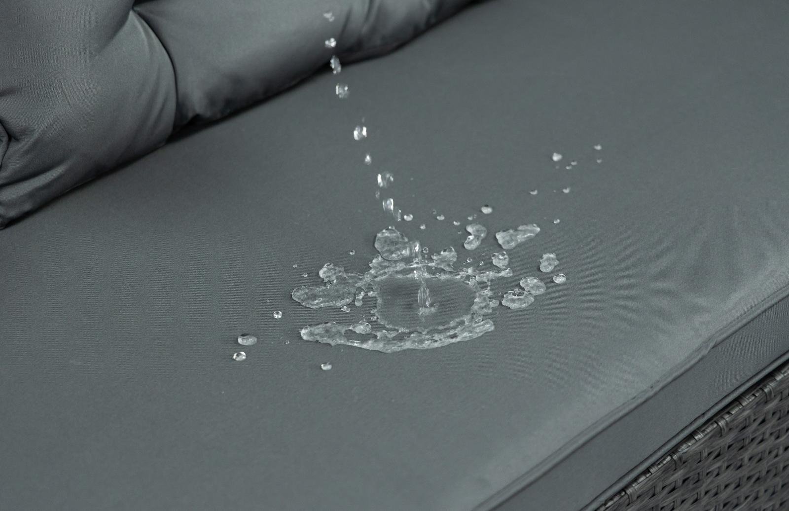 Sodo baldų komplektas Topiano tamsiai pilkas