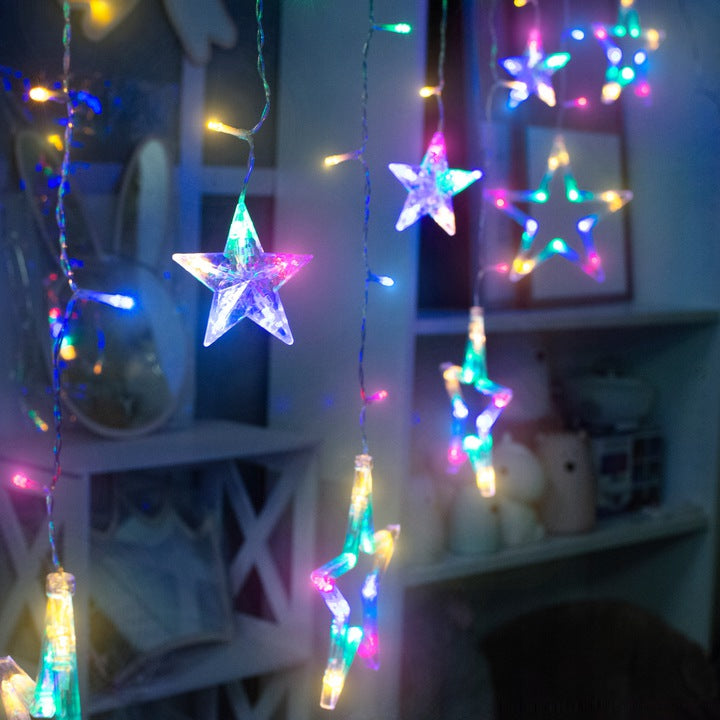 138 LED kalėdinė girlianda - žvaigždės