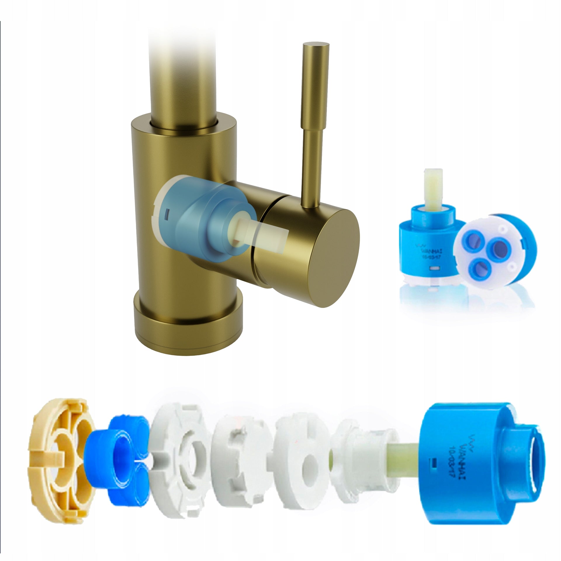 Virtuvinis maišytuvas RYGOTOUCH GOLD