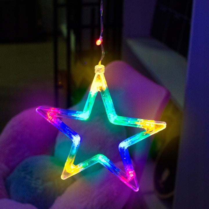 138 LED kalėdinė girlianda - žvaigždės