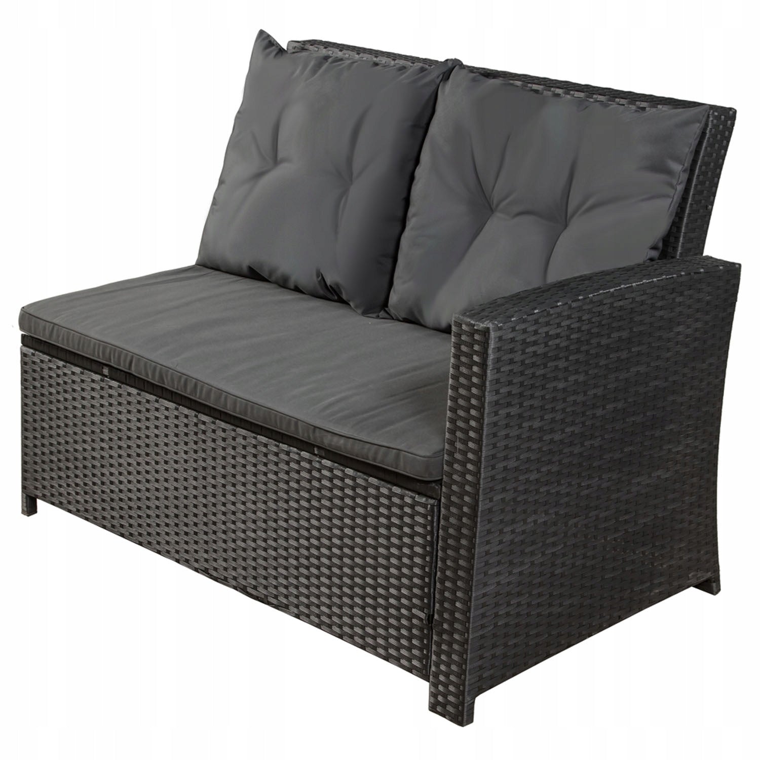 Sodo baldų komplektas juodas