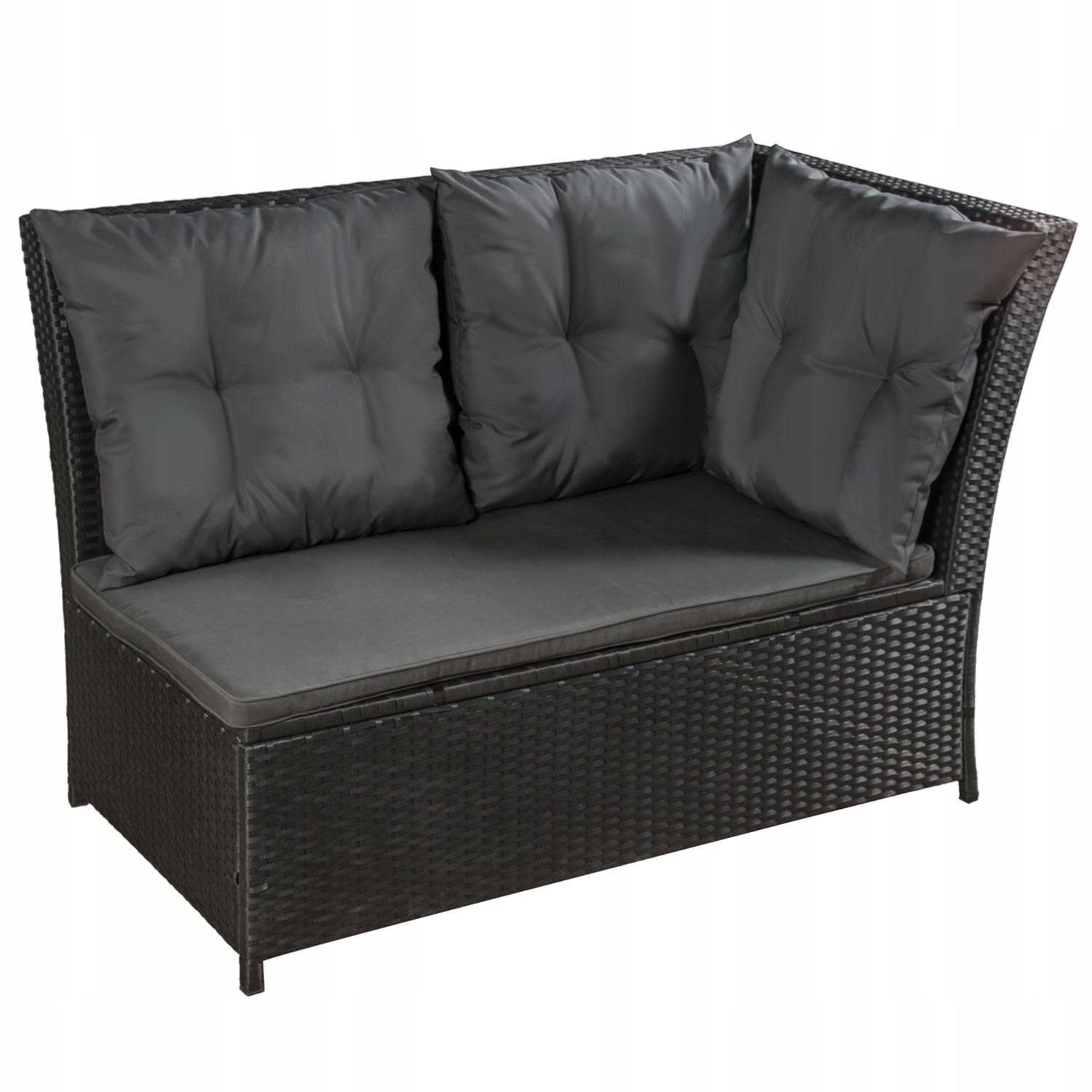 Sodo baldų komplektas juodas