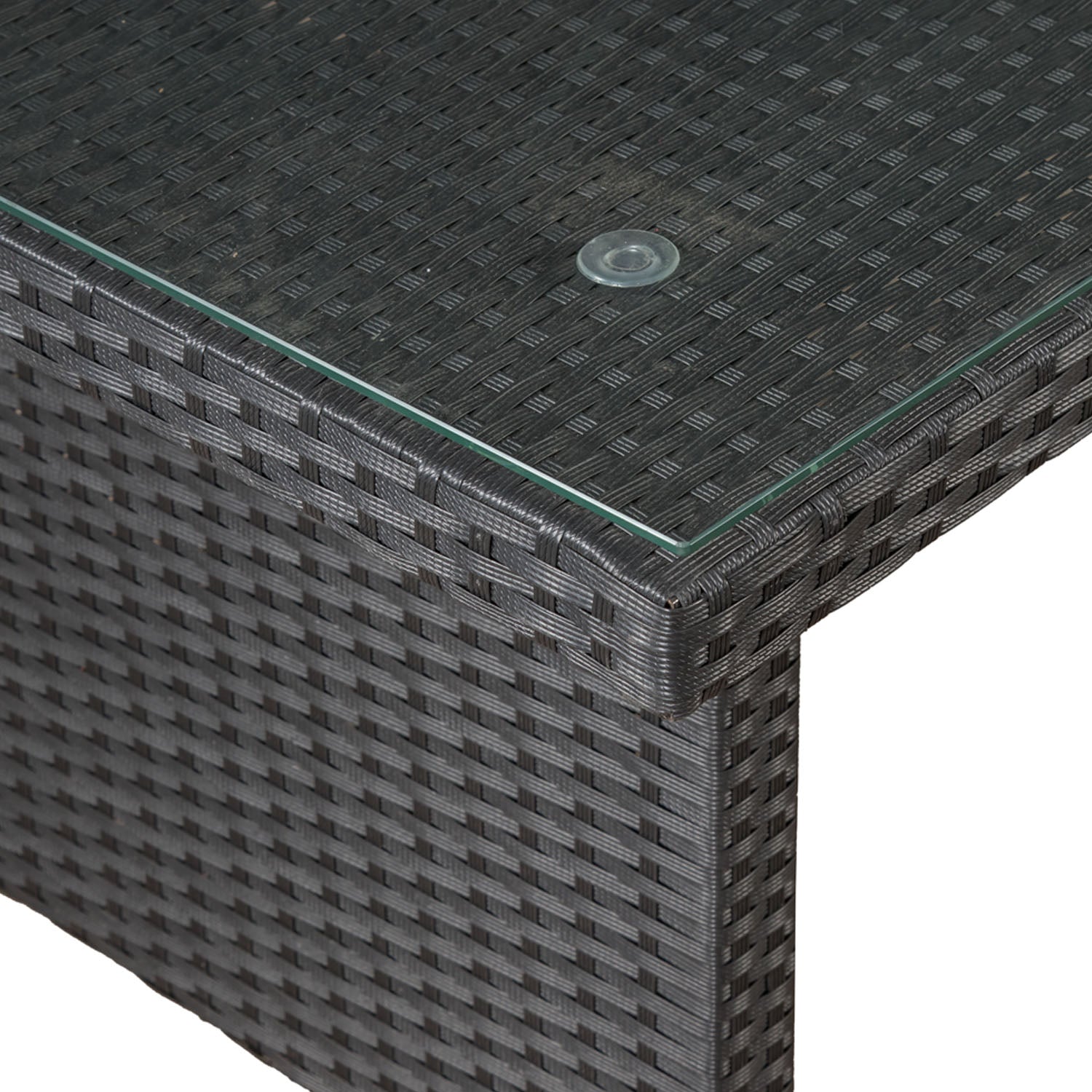 Sodo baldų komplektas juodas