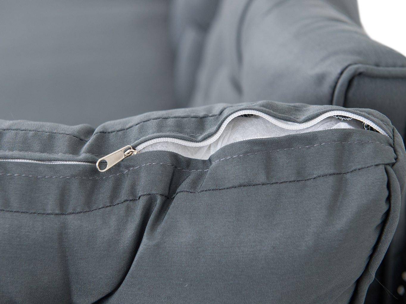 Sodo baldų komplektas Topiano tamsiai pilkas