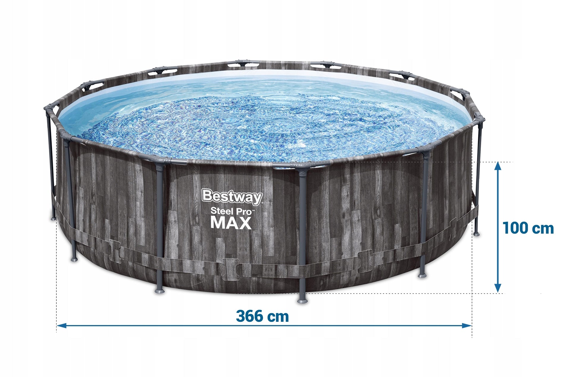 Bestway baseinas 366 x 100cm 9150 litrai