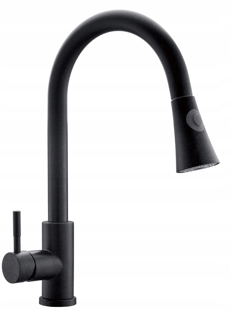 Arbo stovi virtuvės maišytuvas, juoda, granitinė