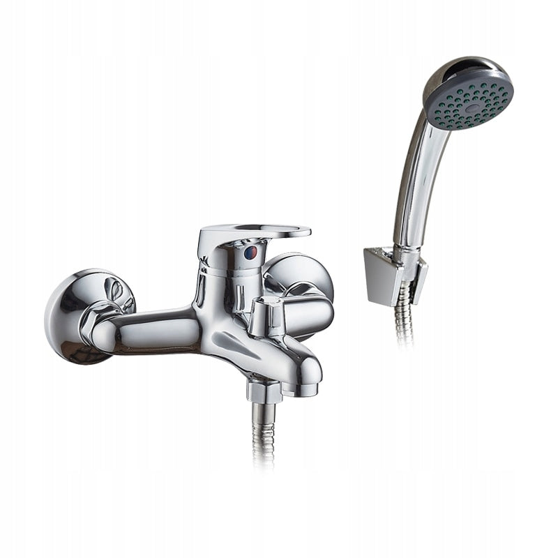 Sieninis vonios ir dušo maišytuvas Ledeme, chromas