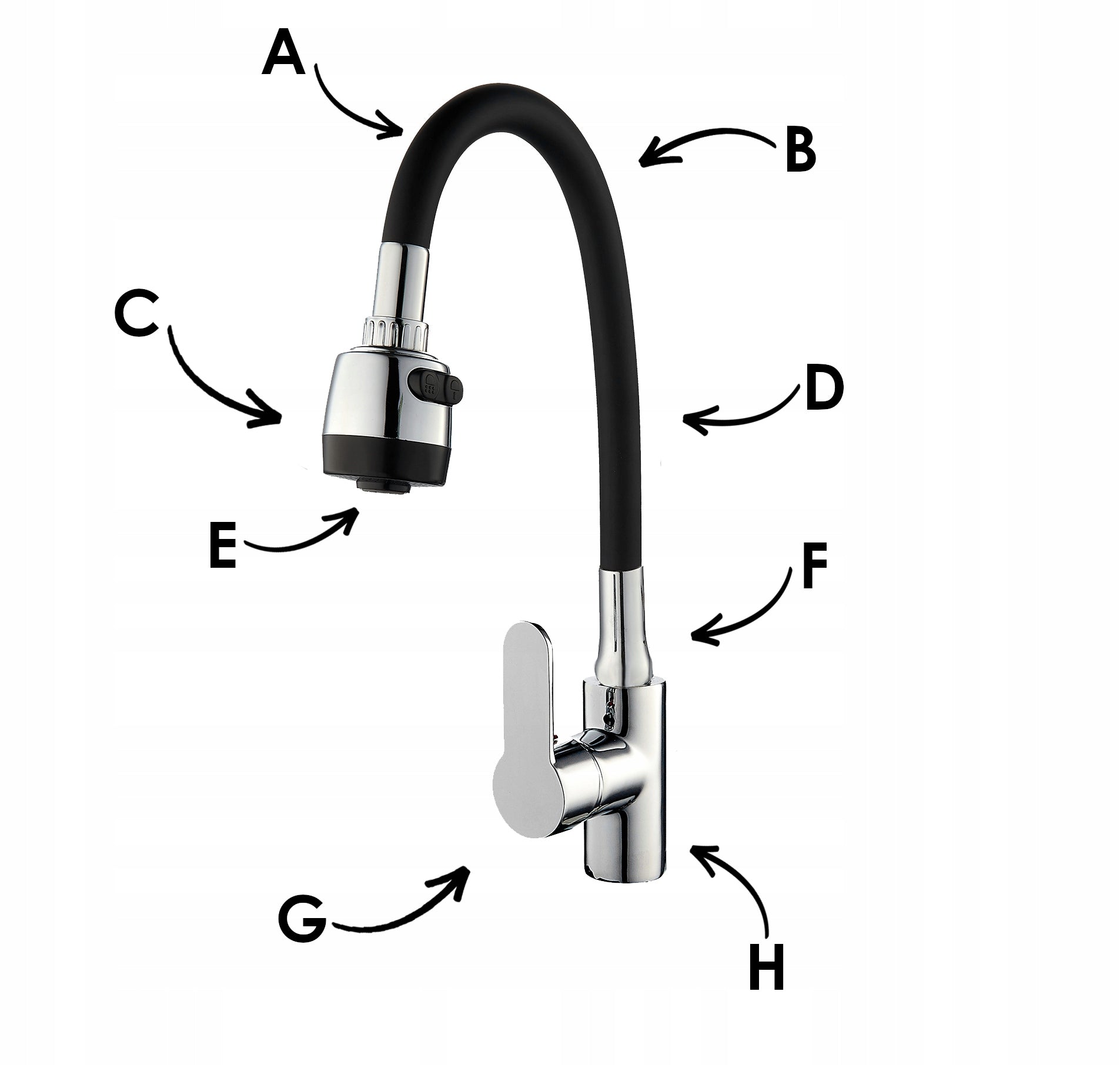Virtuvinis maišytuvas Yoka Home Tuga