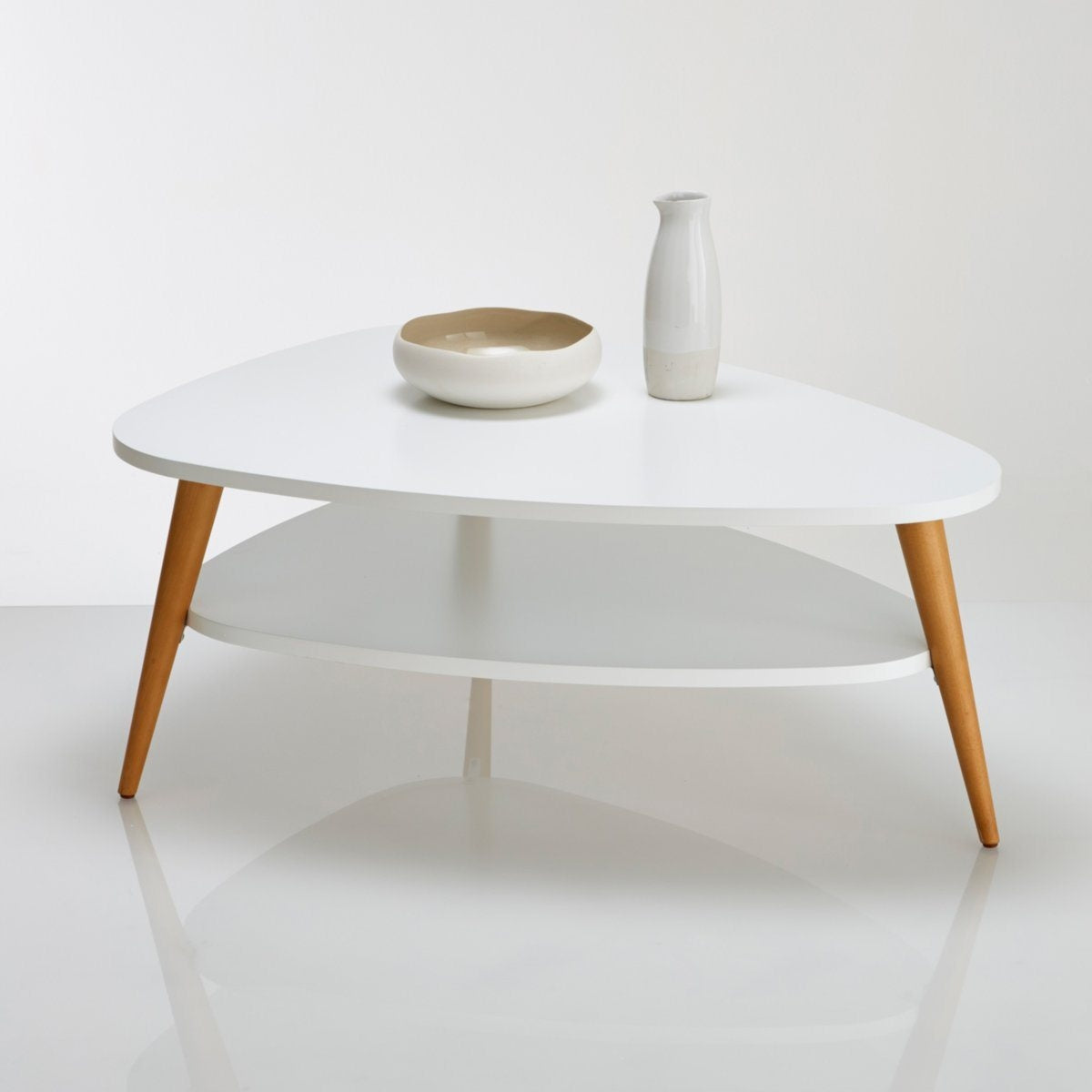 Moedrnus baltas kavos staliukas 90x67x45 cm