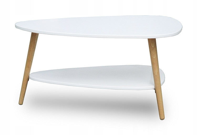Moedrnus baltas kavos staliukas 90x67x45 cm