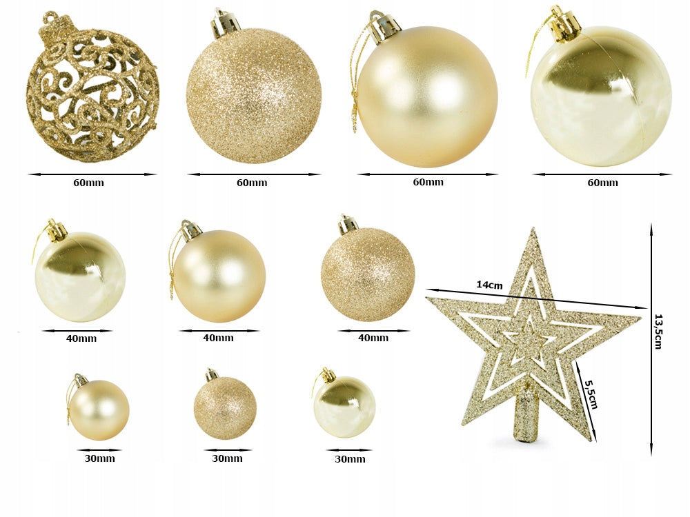 100vnt Eglutės žaisliukų rinkinys