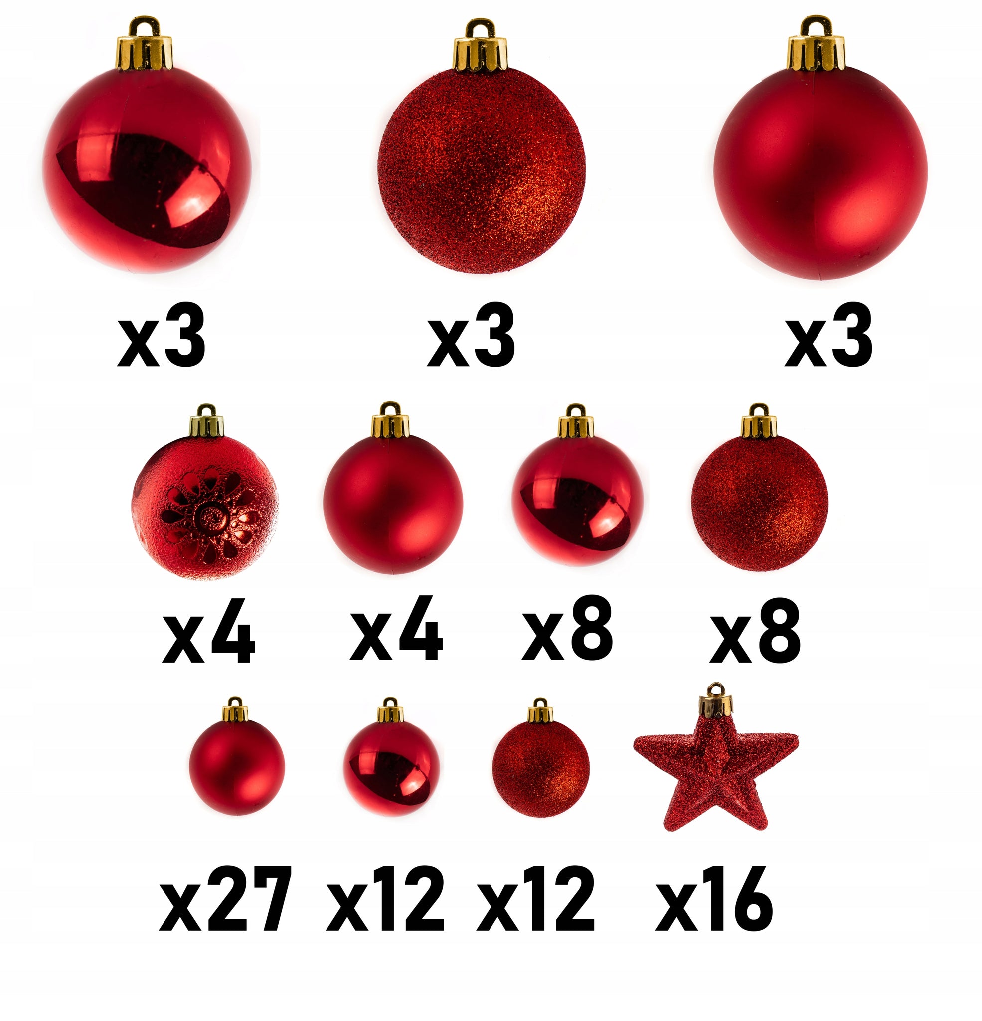 100vnt Eglutės žaisliukų rinkinys