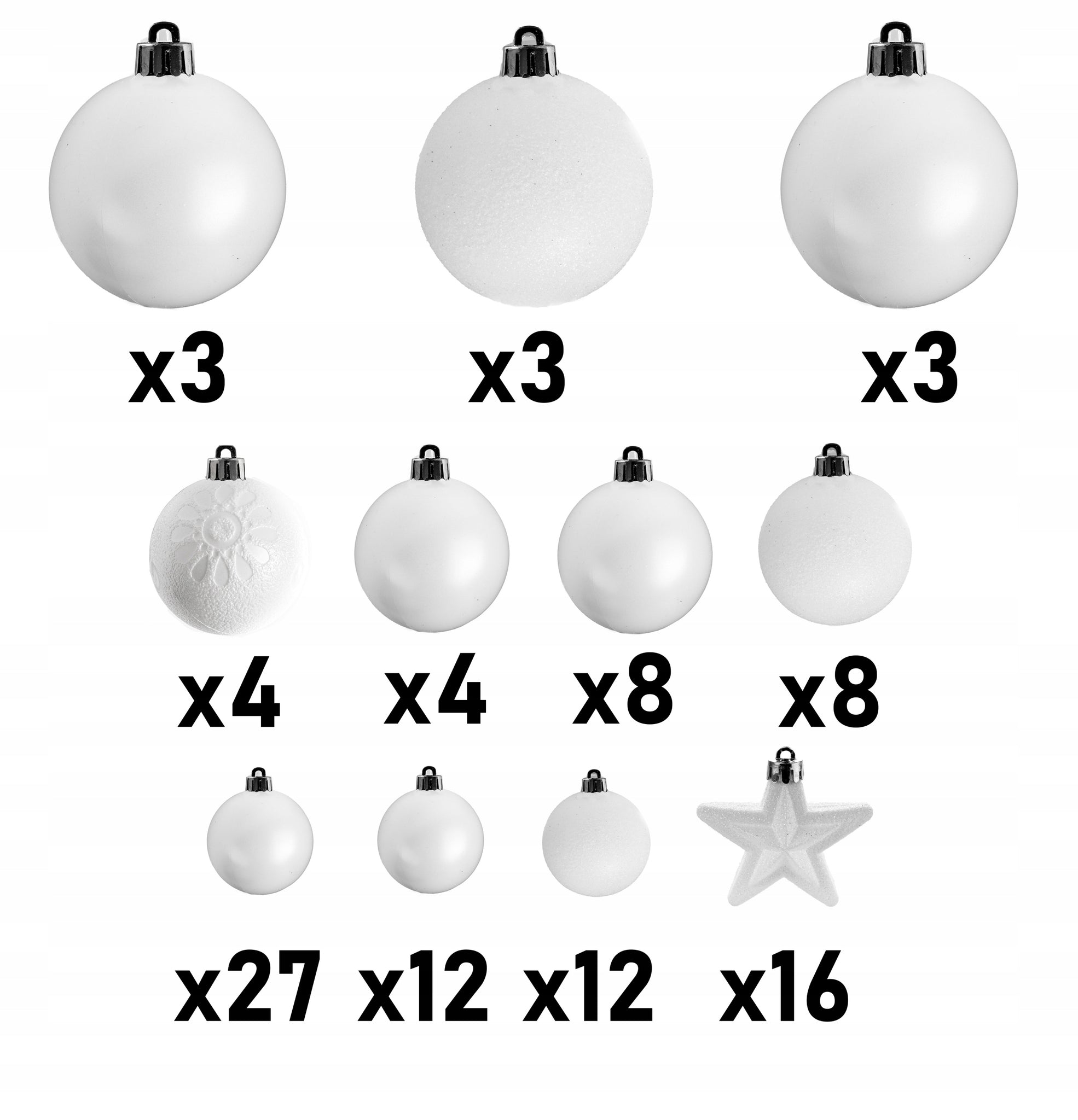 100vnt Eglutės žaisliukų rinkinys