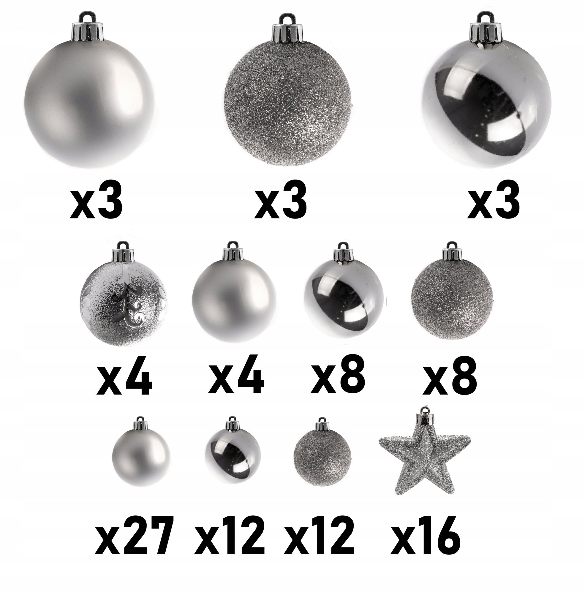 100vnt Eglutės žaisliukų rinkinys