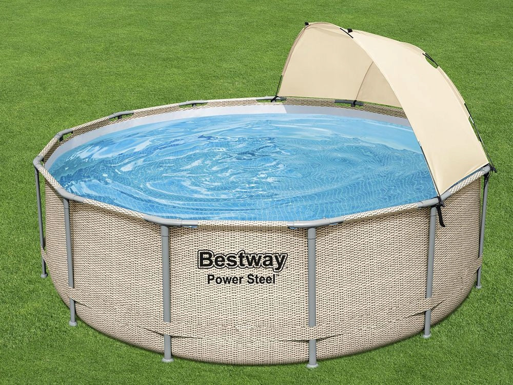 Bestway POWER STEEL - 21W1 baseinas 396x396x107 cm 11133 litrai