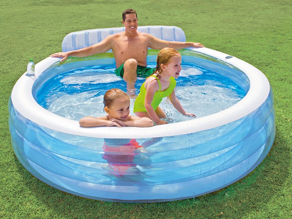 Intex pripučiamas baseinas 229x218x79cm 590 litrai