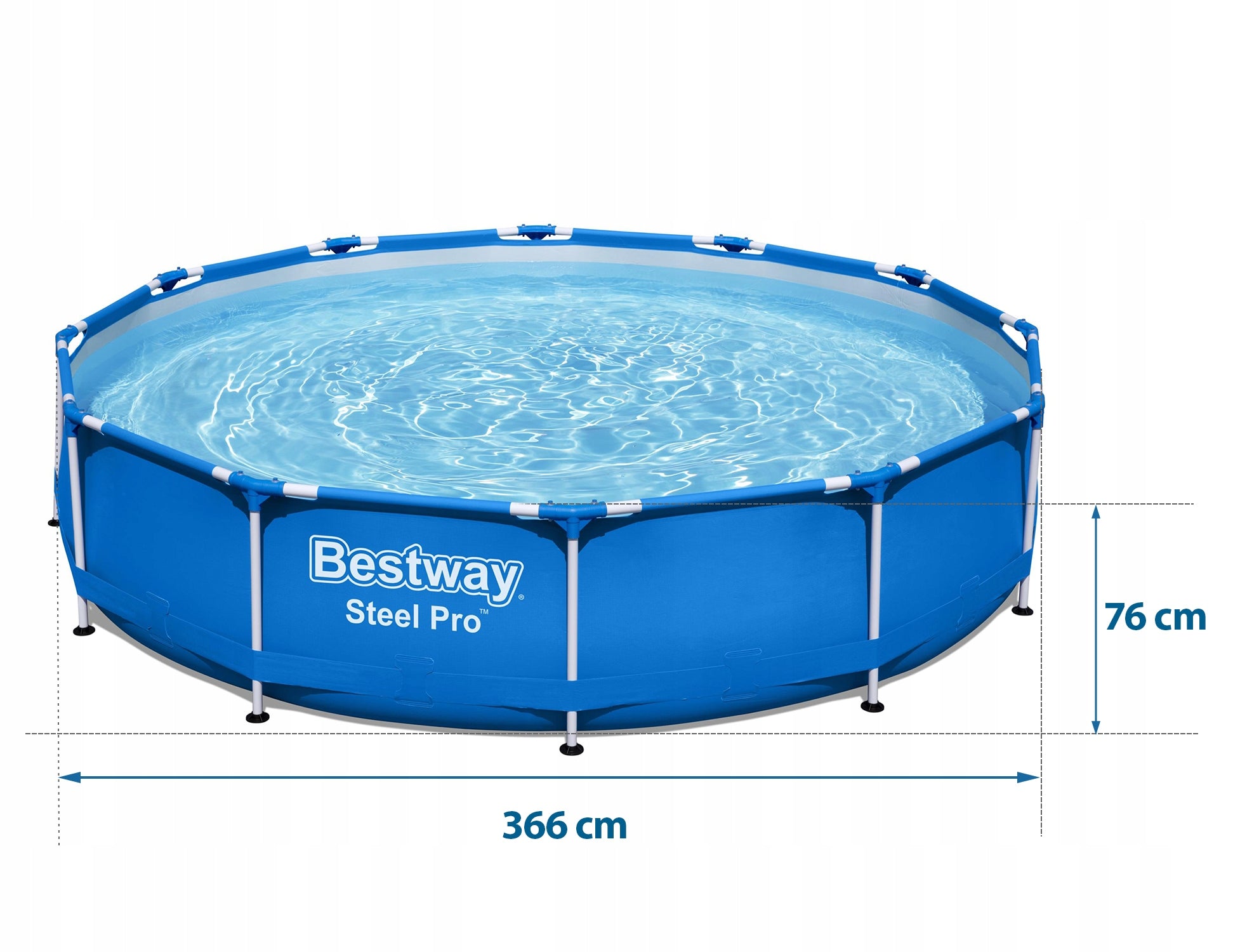 Baseinas 366x76cm Bestway 6473 litrai