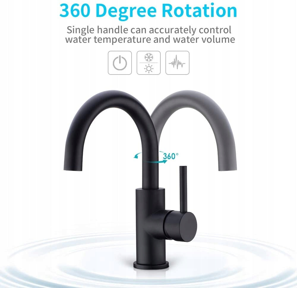 Virtuvinis maišytuvas Crea matinis juodas