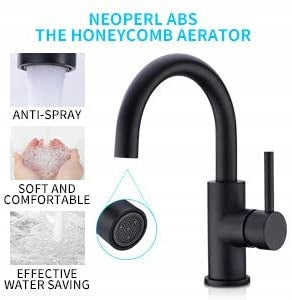 Virtuvinis maišytuvas Crea matinis juodas