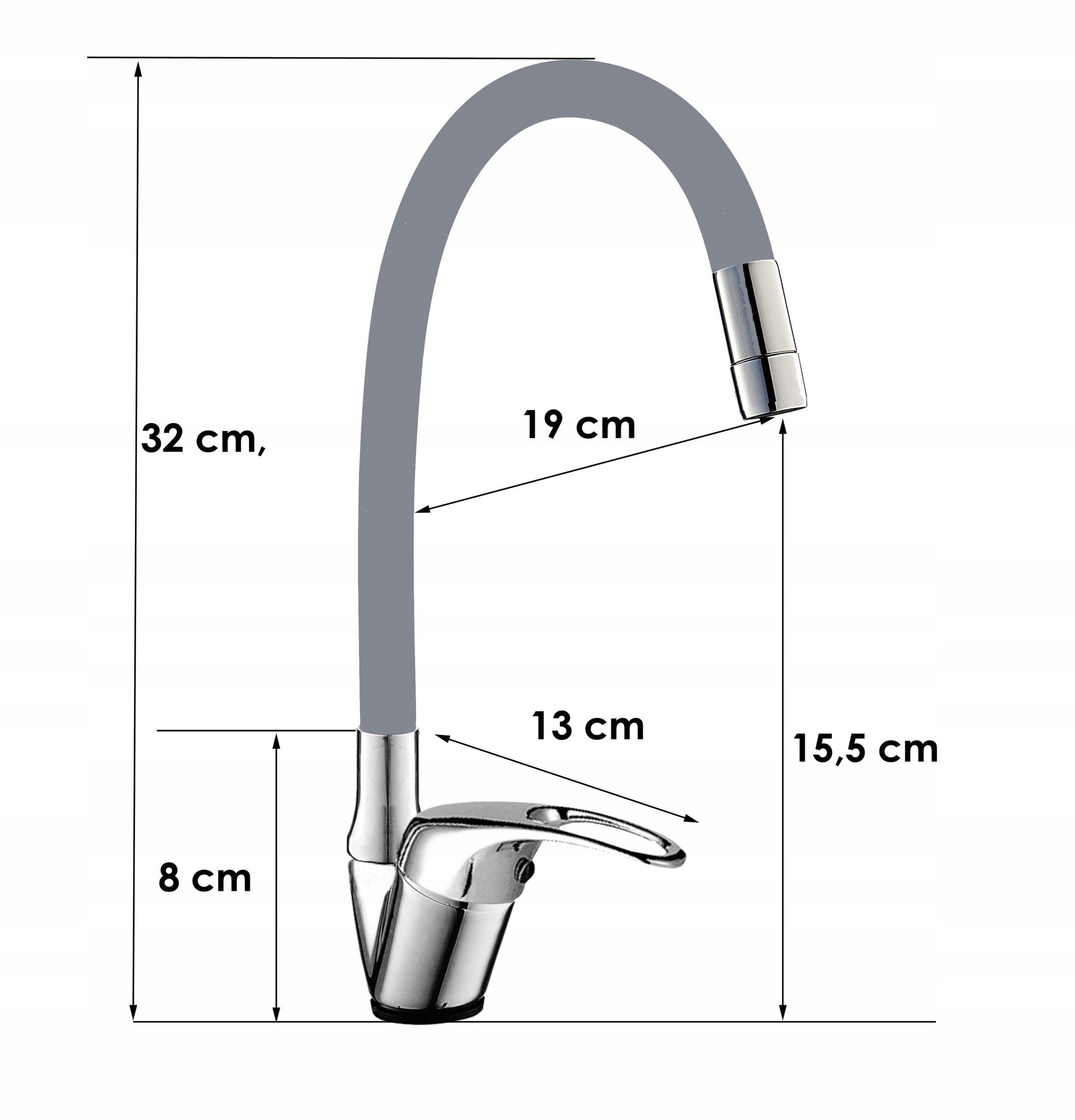 Virtuvinis maišytuvas Yoka Home AGNES chromas