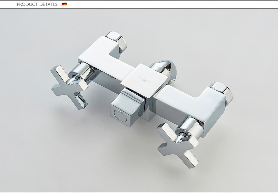 Sieninis vonios ir dušo maišytuvas Ledeme, chromas