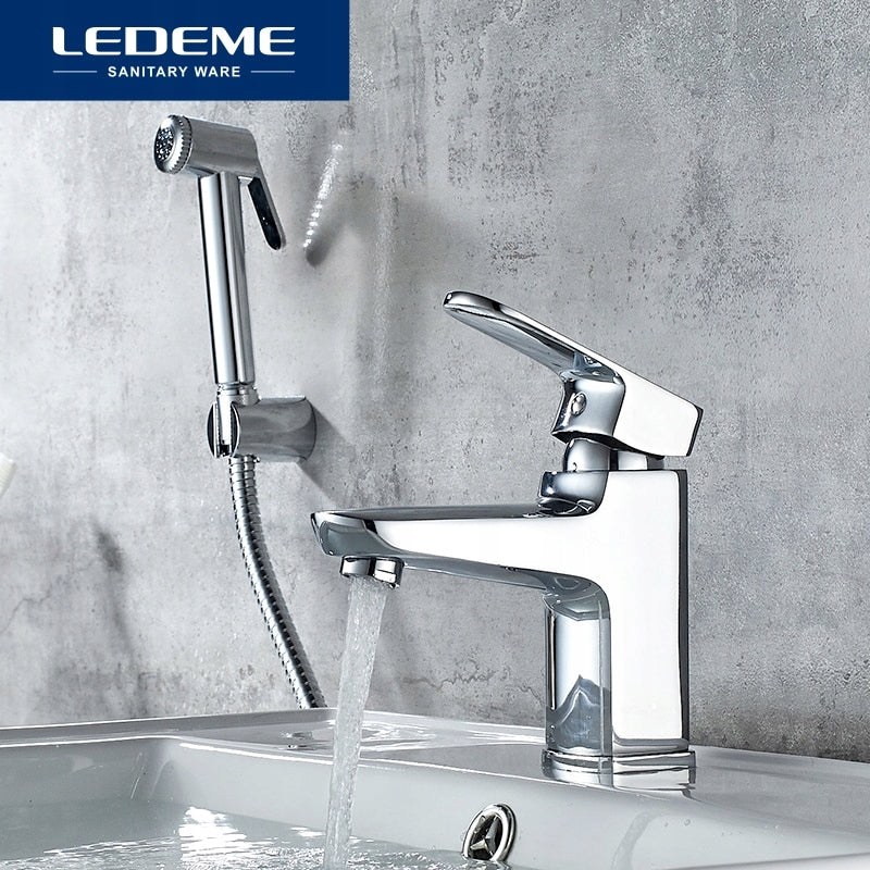 Praustuvo maišytuvai su bidė rankena Ledeme