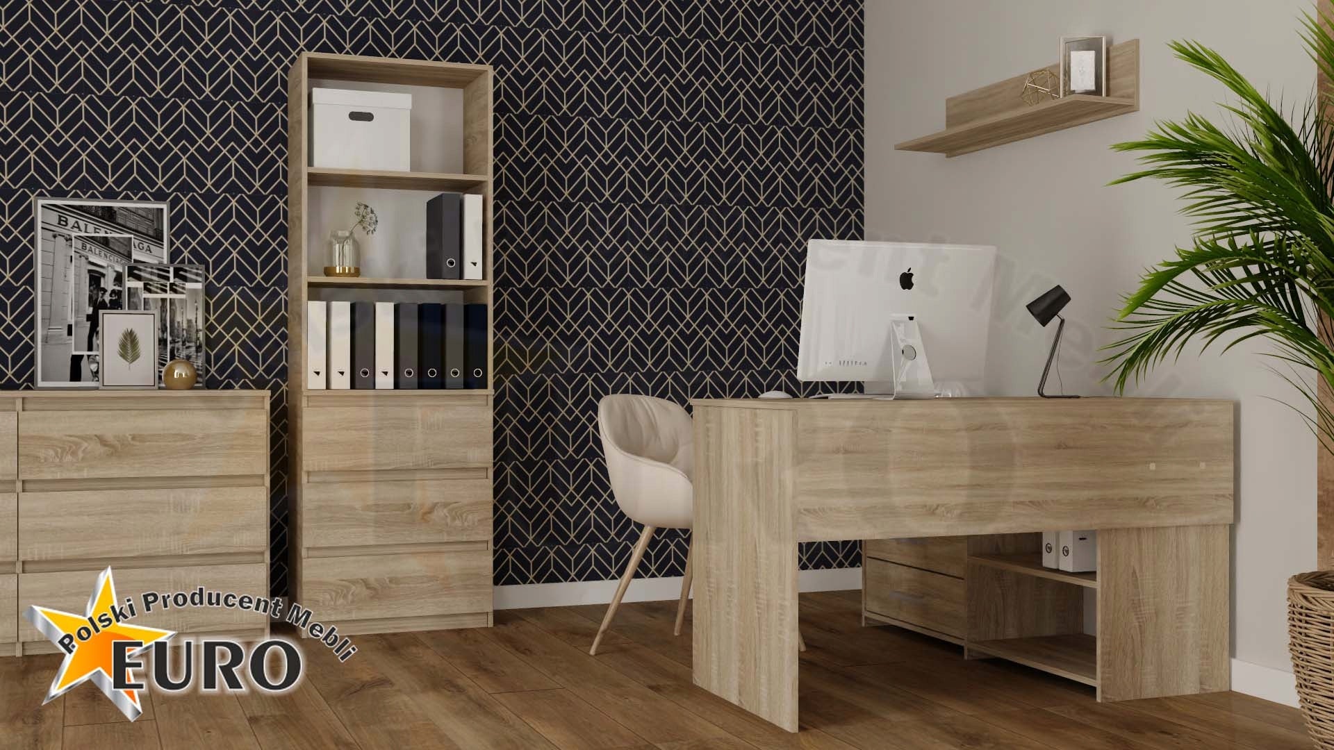 Rašomasis stalas EURO MEBLE Rafał 125 x 60 x 74,8 cm