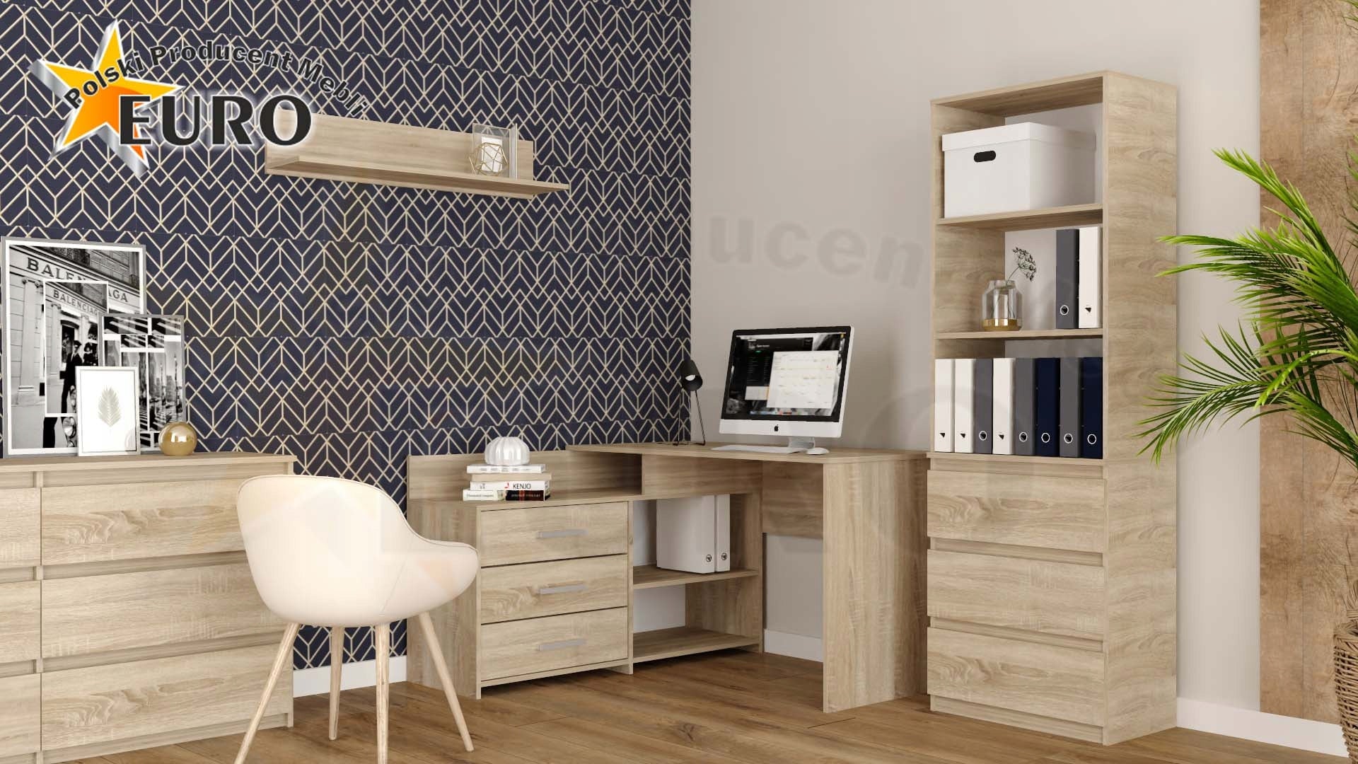 Rašomasis stalas EURO MEBLE Rafał 125 x 60 x 74,8 cm