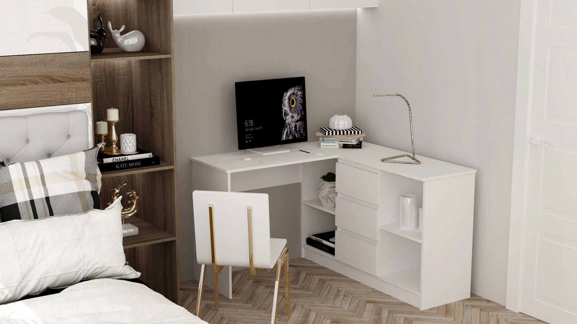 Rašomasis stalas EURO MEBLE 122 x 45 x 77cm