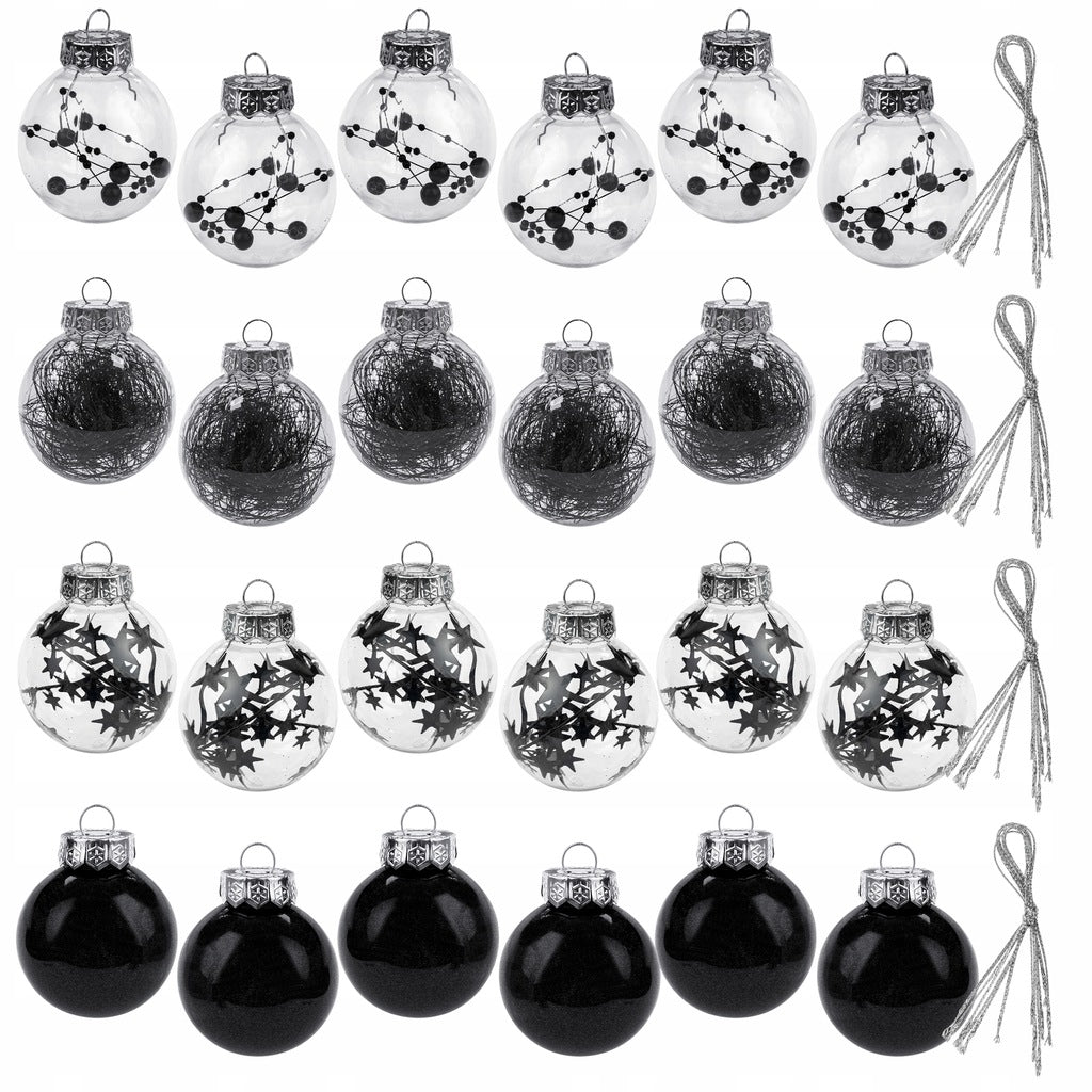 24vnt Eglutės žaisliukų rinkinys