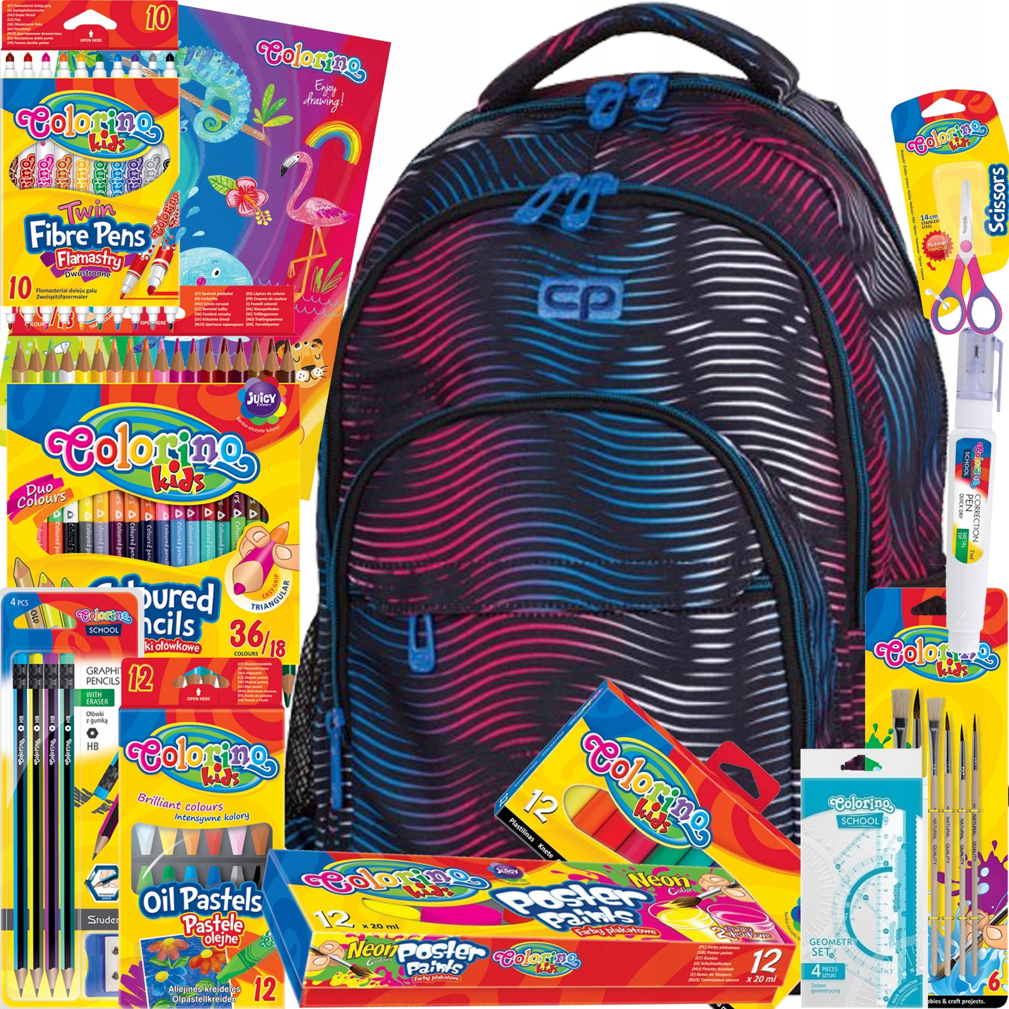 Mokyklinė kuprinė CoolPack su priedais