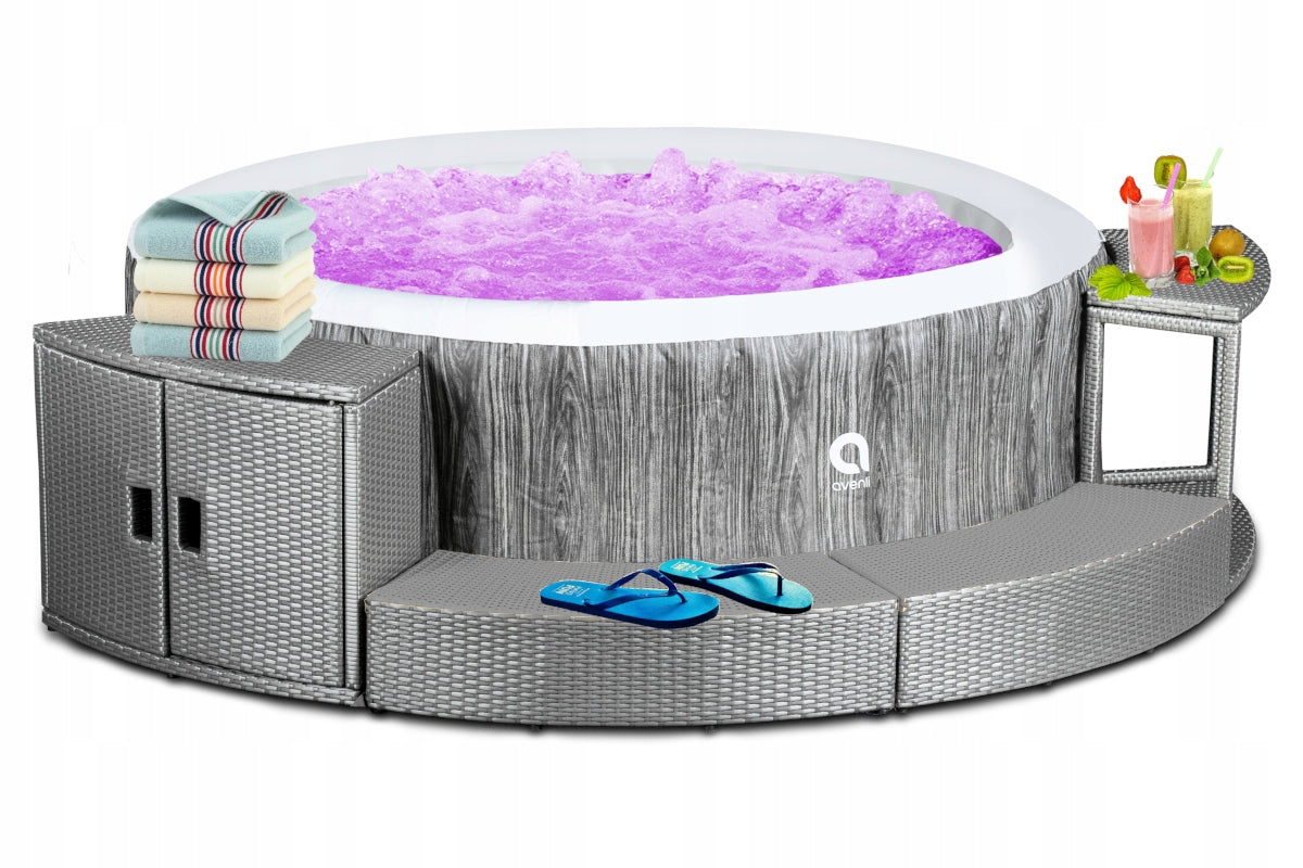 Pripučiama sūkurinė vonia SPA + baldai 1200 litrai