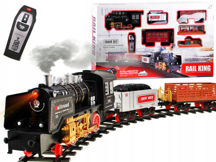 Didelis elektrinis traukinys su trasa + nuotolinio valdymo pultas