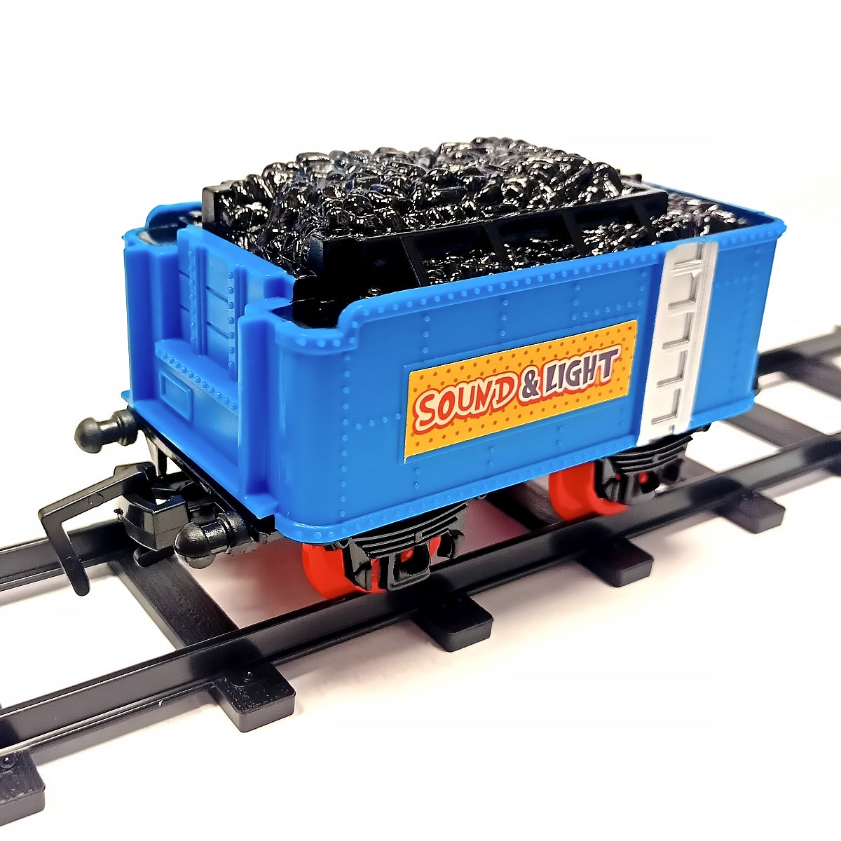 Elektrinis traukinys su trasa